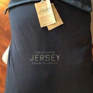 Restoration hardware full queen jersey duvet cover